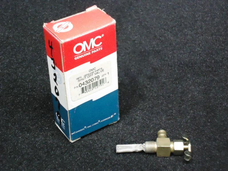 Shut off valve #0432079, 432079 omc, johnson/evinrude outboard boat motor part