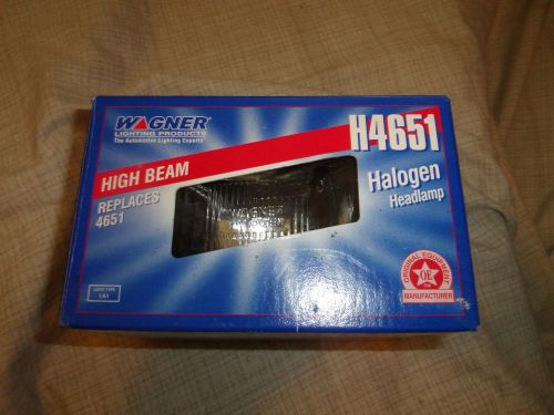 Wagner halogen high  beam headlamp  head light h4651    nos