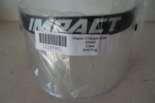 Impact vapor-charger-draft clear helmet shield