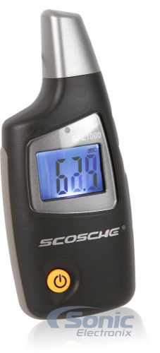 New! scosche spl1000f 60db-130db handheld spl meter w/ backlit led display