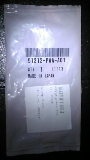 GENUINE HONDA OEM 91212-PAA-A01 Seal, Crankshaft/Engine Crankshaft Seal- BNIB, US $10.25, image 2