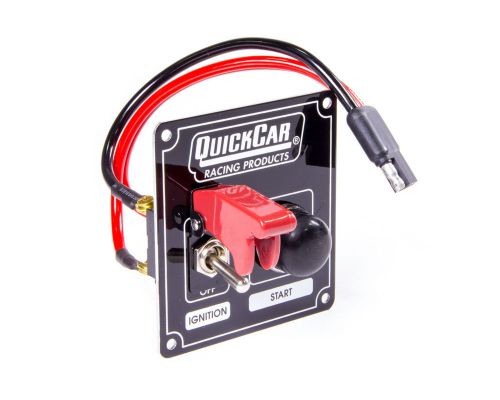 Quickcar racing products 3-3/8 x 3-5/8 in dash mount switch panel p/n 50-803