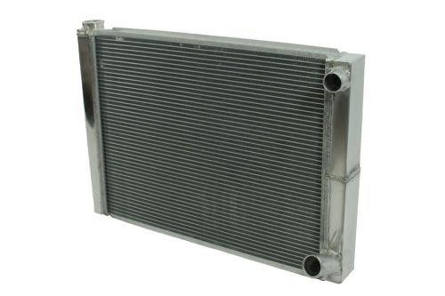 New dirt oval all aluminum racing radiator 19"x27 1/2" 2 row double pass imca