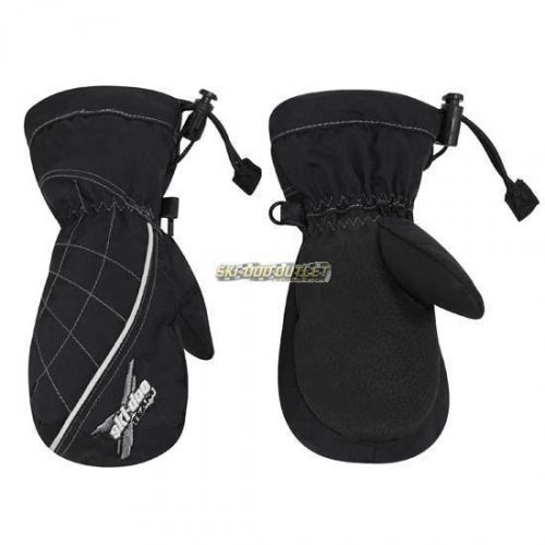 Ski-doo kids' x-team mitts - black