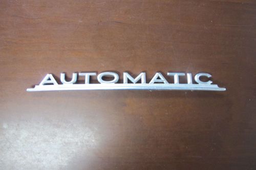 Genuine classic mercedes "automatic" emblem badge trunk chrome