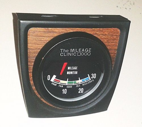 1980 vintage mileage clinic vacuum mileage monitor gauge *new*