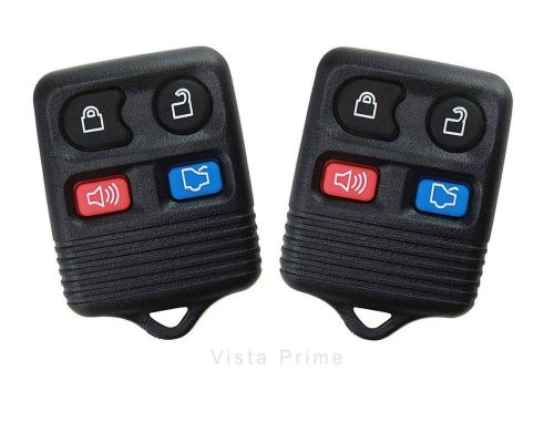 2 vehicle replacement keyless entry remote control key fob clicker transmitter