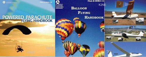 Balloons gliders powered parachute  flight handbooks cd - k2ne web store