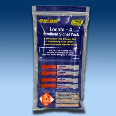Orion locator marine hand-held red flare signal pack 865