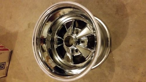 Cragar s/s chrome wheel 15x10  p/n:361-150809 unilug