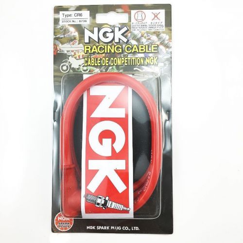 Ngk racing cable spark plug wire and cap 20" cr6 honda 01, 99 cr125 shifter kart