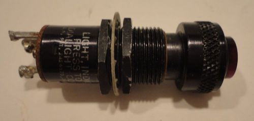 Dialight press to test panel light 25331-6 indicator light red lens