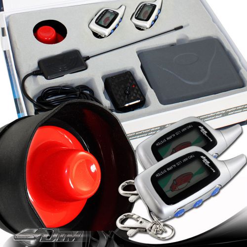 Universal jdm 2 way security alarm system remote engine start silver controller