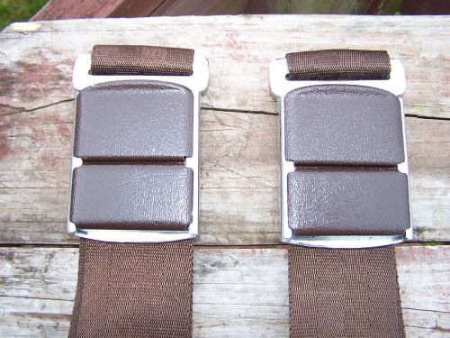 Seat belts nos rotunda fomoco chestnut brown dated 7/1963