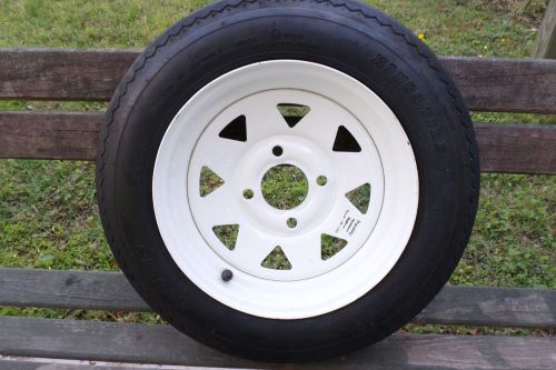 New unused tire and rim  4.80-12 480-12 4.80x12 12&#034; lrb 4 lug spoke wheel