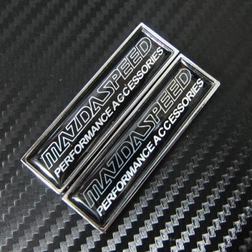 Car emblem sticker badge metal mazdaspeed(small) for axela atenza 2pcs set