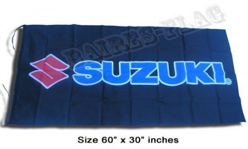 Suzuki motorcycle * black flag * 60"x30" inches* free ship for each flag add