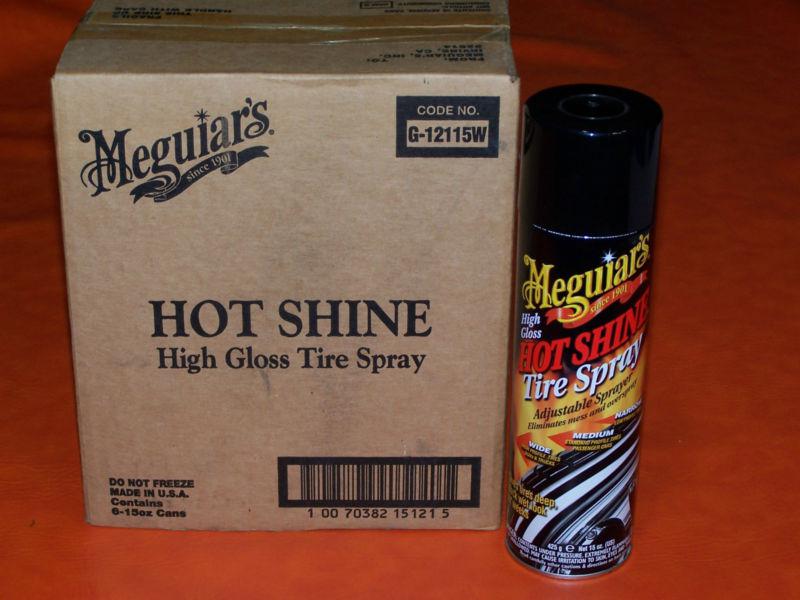 Meguiars hot shine tire spray 15 oz. aerosol cans, case of 6, part # g12115w #3