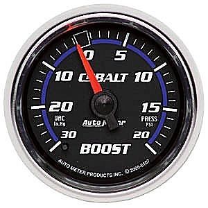 Auto meter 6107 cobalt series gauge 2-1/16&#034; boost/vacuum mechanical