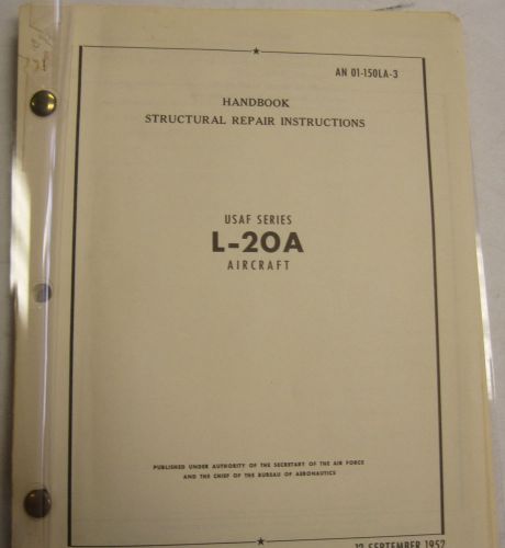 1952 l-20a usaf series original structural repair instructions