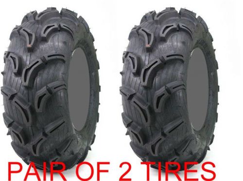 Pair of 2 maxxis zilla 24x8-11 atv mud tire set 24x8x11 24-8-11 6 ply two tires