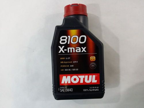 104531 motul 8100 1 liter 0w-40 x-max engine oil