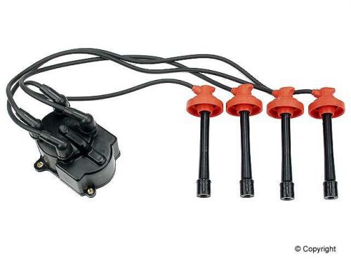 Opparts distributor cap/spark plug wire kit fits 1987-1991 toyota