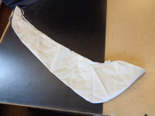 Bimini boot off white vinyl with zipper 68 3/8" x 7 1/2" marine boat