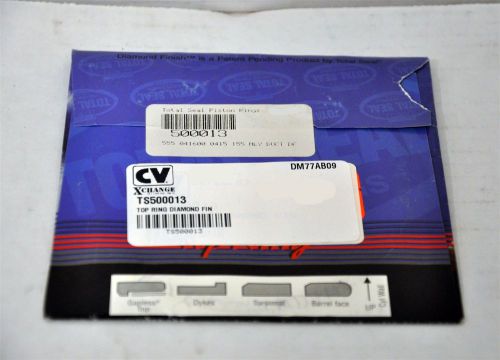 Total seal 500013 diamond finish anti-friction coated top rings 4.160" moly face