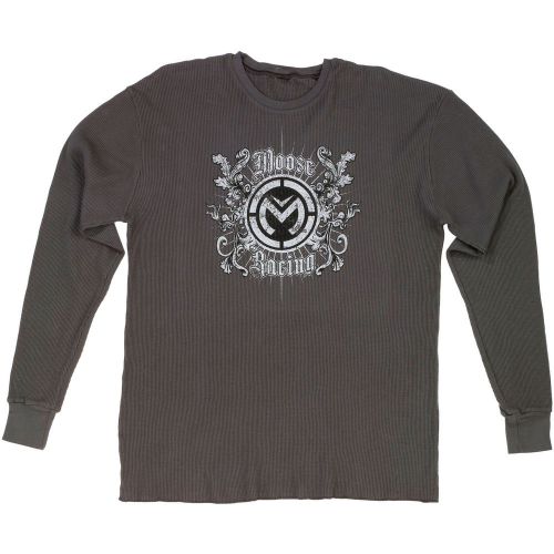Moose racing baroque 2015 long sleeve thermal charcoal gray lg