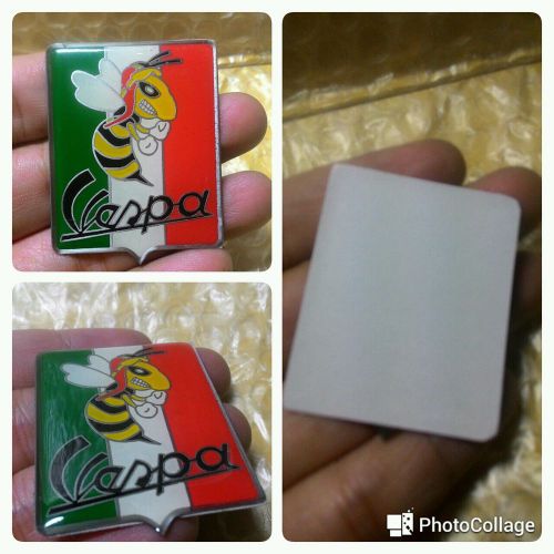 Vespa accesories horncast emblem scooter logo &amp;flag italia vba vbb vl .lx.s 