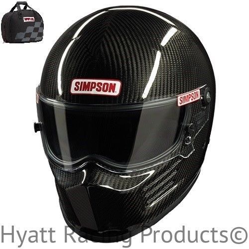 Simpson carbon bandit auto racing helmet sa2015 - all sizes (free bag)