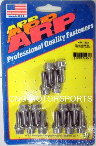 Arp header bolt kit 444-1202 chrysler 5/16" diameter bolt 5/16 size qty 14
