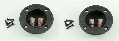 2 pack goldwood sound rgt-5000 3&#034; gold plated speaker terminal