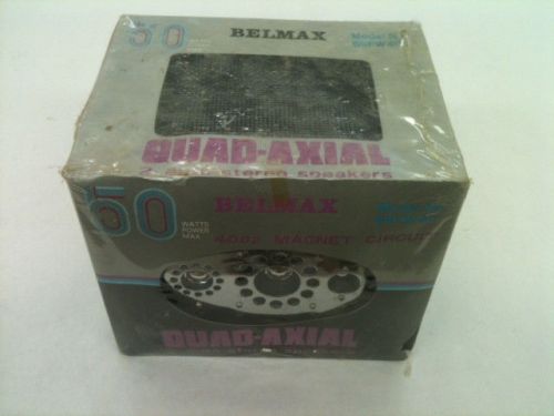 New vintage belmax model 69 fw 40 quad - axial stereo automobile  speakers