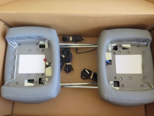 New invision dvd headrest shells only t1/ln1 milled pebble-m flint hrrv2-83061