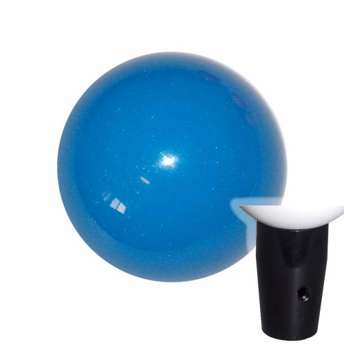 1-7/8" metallic medium blue non threaded shift knob blk kit u.s. made