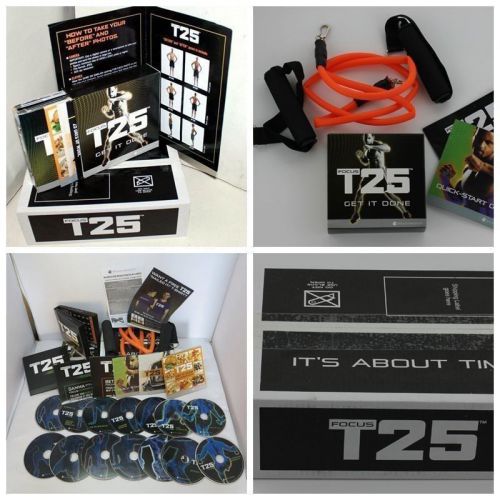 New shaun t&#039;s focus tz5 dvd workout base kit w/ resistance band dvd free shippig