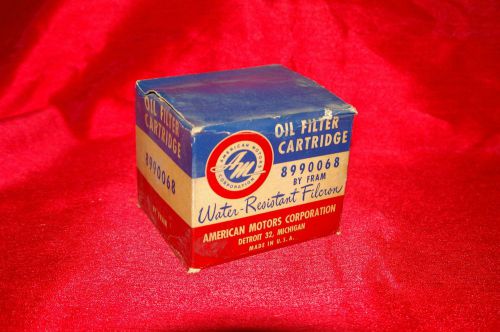 Nos oem 1960's american motors amc oil filter cartridge part # 8990068