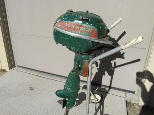 Antique vintage 1950's? 5 hp johnson tn27 outboard boat motor for repair
