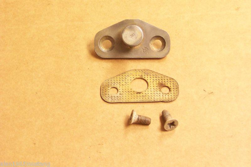 (h) oem 1965 1966 ford mustang coupe fb etc door latch striker plate dated 1-66