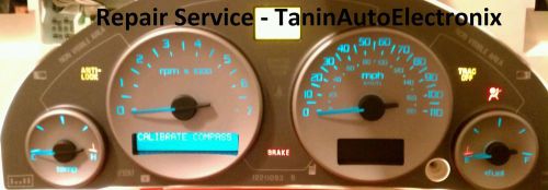 Repair service 2003, 04, 05, 2006 buick rendezvous lesabre cluster speedometer