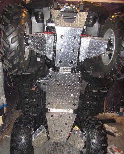 Yamaha grizzly 700 underbody armor skid plates and c/v boot guards 2014-2016