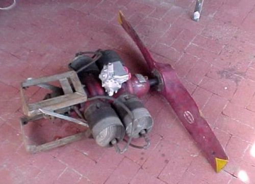 Vintage wwii era mcculloch 4 cycle drone engine with prop military gyrocopter