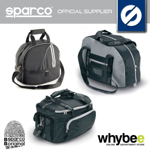 New! sparco racing helmet bags for storage &amp; travel! hans bag / black / grey