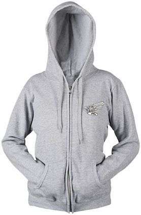 Parker synergies motor company womens zip up hoody heather gray