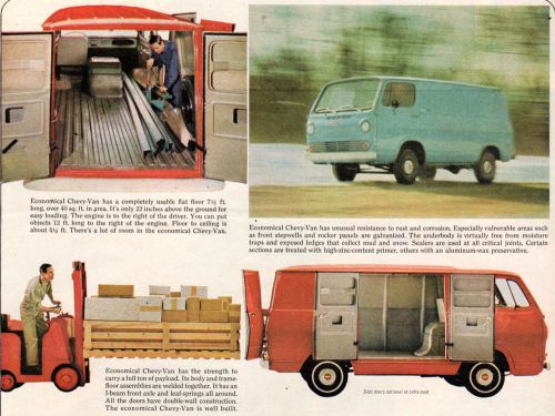 Vintage original 1964 chevrolet delivery van magazine advertisement- 10&#034; x 13&#034;