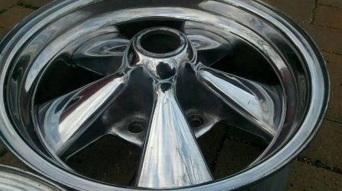 Vintage 1960&#039;s original 14x6  mickey thompson challenger wheels gasser rat rod