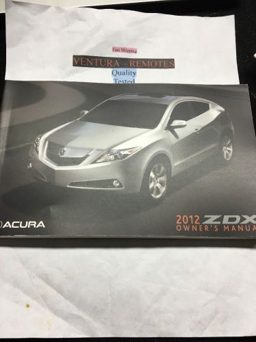 2012 acura zdx owners manual