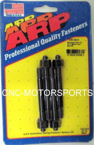 Arp carb stud kit 200-2412 dominator w/ 1/2" or 1" spacer 5/16 oal 3.200